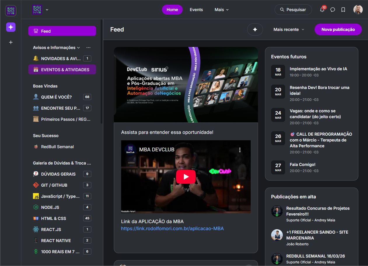 Plataforma DevClub